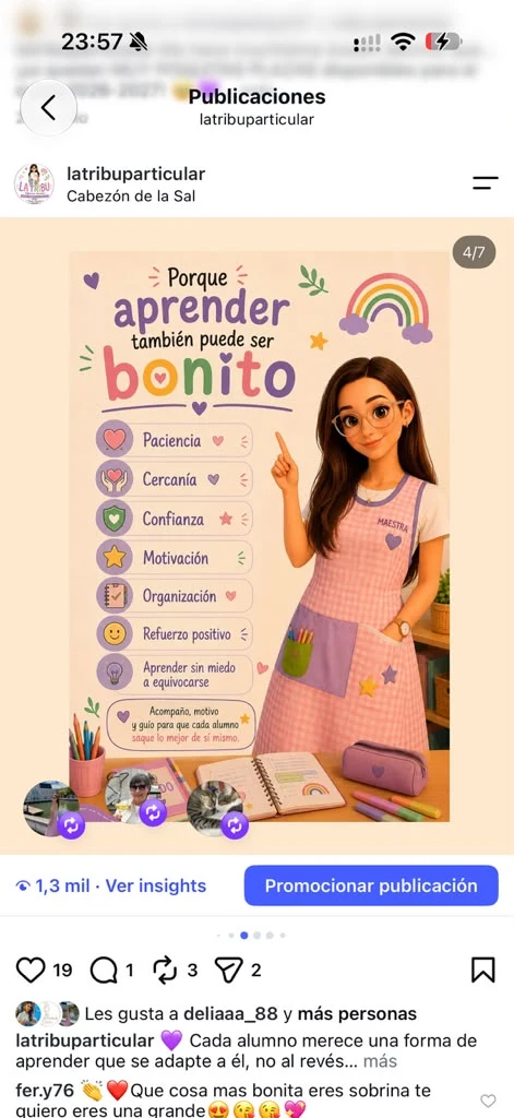 Paciencia, cercanía y confianza para aprender